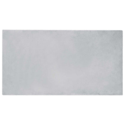 vidaXL Anti-Slip Faux Rabbit Fur Rug OLITE Grey 60 x 110 cm Polyester