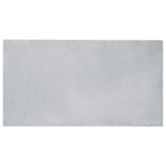 vidaXL Anti-Slip Faux Rabbit Fur Rug OLITE Grey 60 x 110 cm Polyester