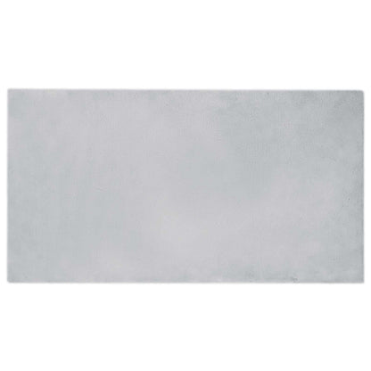 vidaXL Anti-Slip Faux Rabbit Fur Rug OLITE Grey 80 x 150 cm Polyester