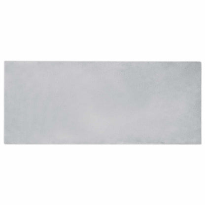 vidaXL Anti-Slip Faux Rabbit Fur Rug OLITE Grey 80 x 200 cm Polyester