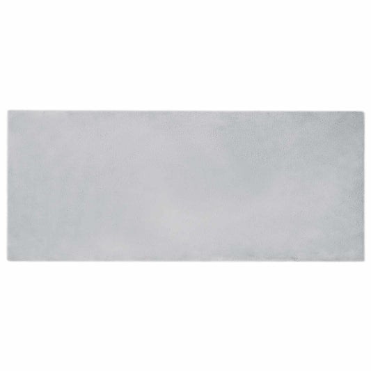 vidaXL Anti-Slip Faux Rabbit Fur Rug OLITE Grey 80 x 200 cm Polyester