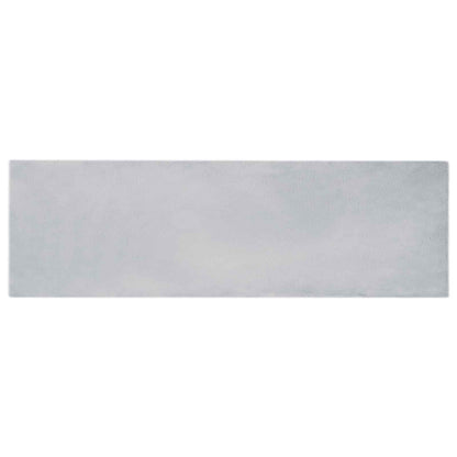 vidaXL Anti-Slip Faux Rabbit Fur Rug OLITE Grey 80 x 250 cm Polyester