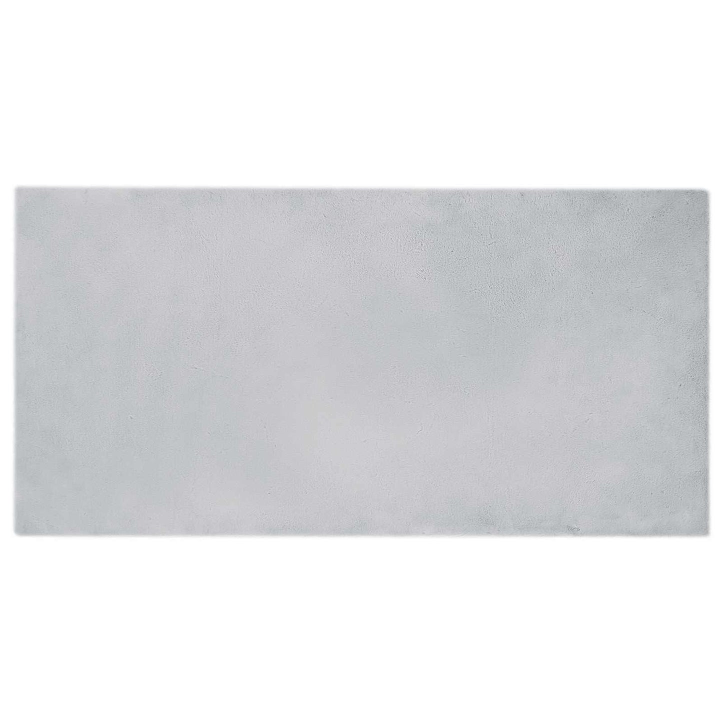 vidaXL Anti-Slip Faux Rabbit Fur Rug OLITE Grey 100 x 200 cm Polyester