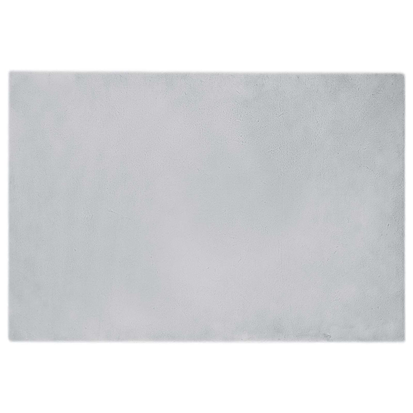 vidaXL Anti-Slip Faux Rabbit Fur Rug OLITE Grey 120 x 170 cm Polyester