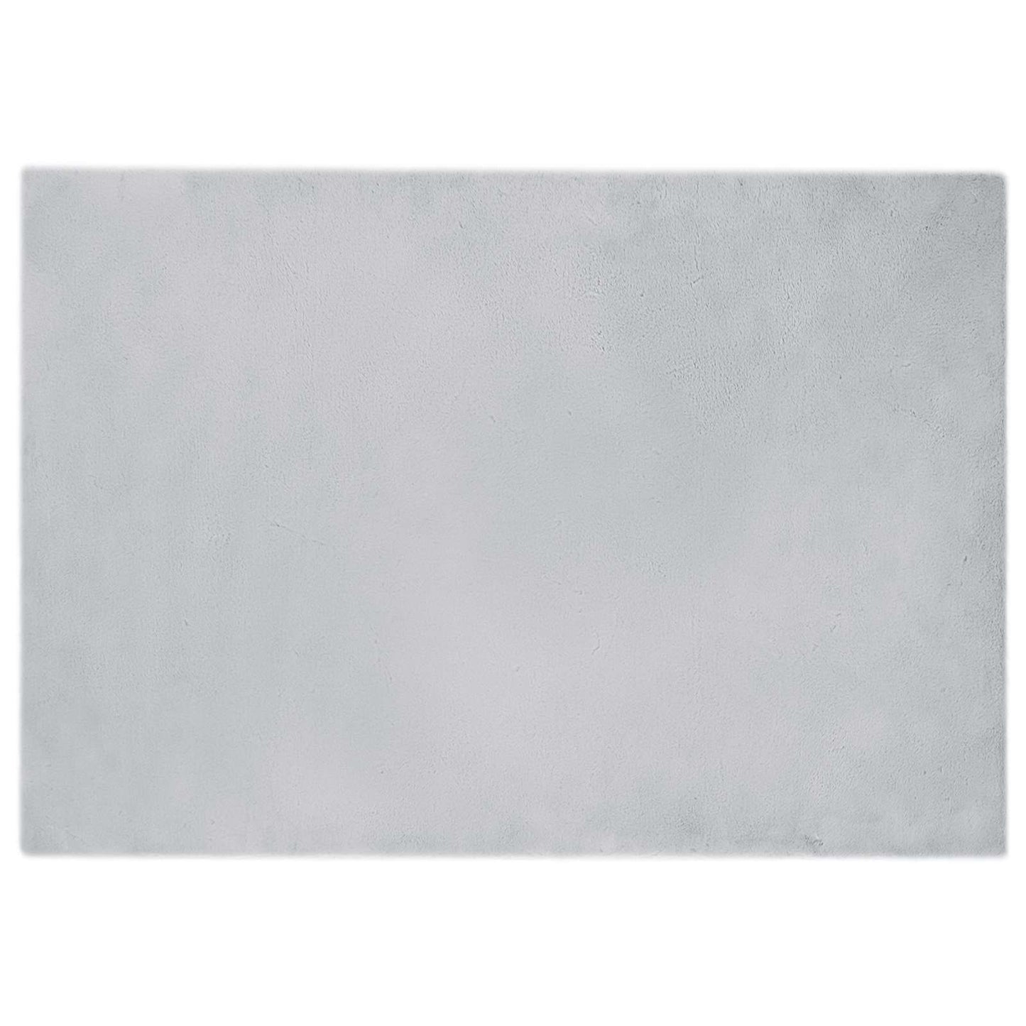 vidaXL Anti-Slip Faux Rabbit Fur Rug OLITE Grey 140 x 200 cm Polyester