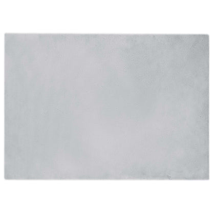 vidaXL Anti-Slip Faux Rabbit Fur Rug OLITE Grey 200 x 280 cm Polyester