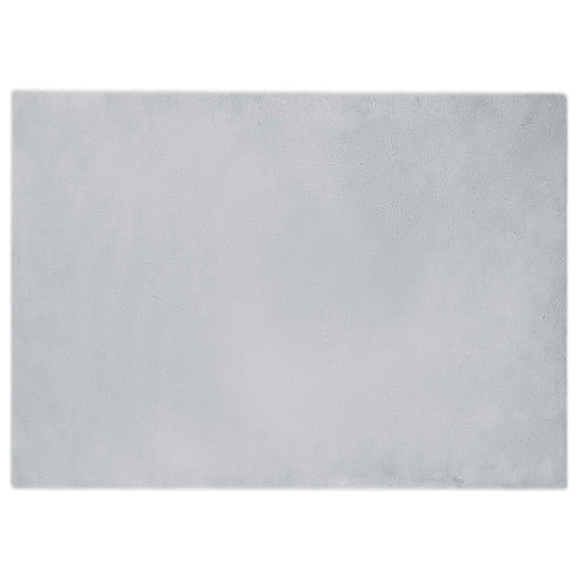 vidaXL Anti-Slip Faux Rabbit Fur Rug OLITE Grey 240 x 340 cm Polyester