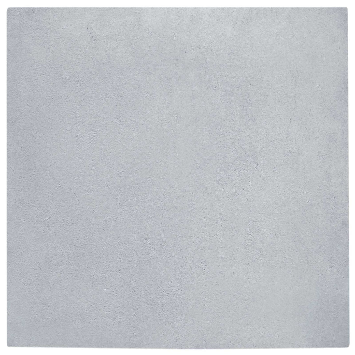 vidaXL Anti-Slip Faux Rabbit Fur Rug OLITE Grey 120 x 120 cm Polyester
