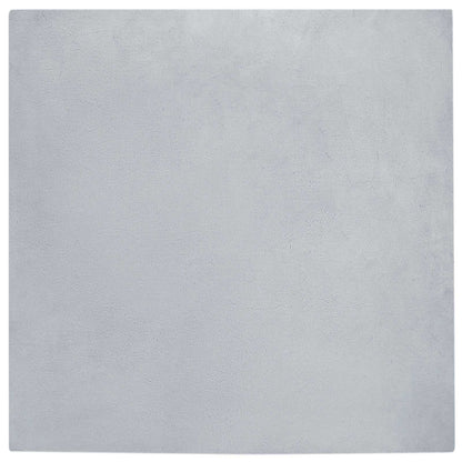 vidaXL Anti-Slip Faux Rabbit Fur Rug OLITE Grey 120 x 120 cm Polyester