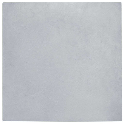 vidaXL Anti-Slip Faux Rabbit Fur Rug OLITE Grey 200 x 200 cm Polyester