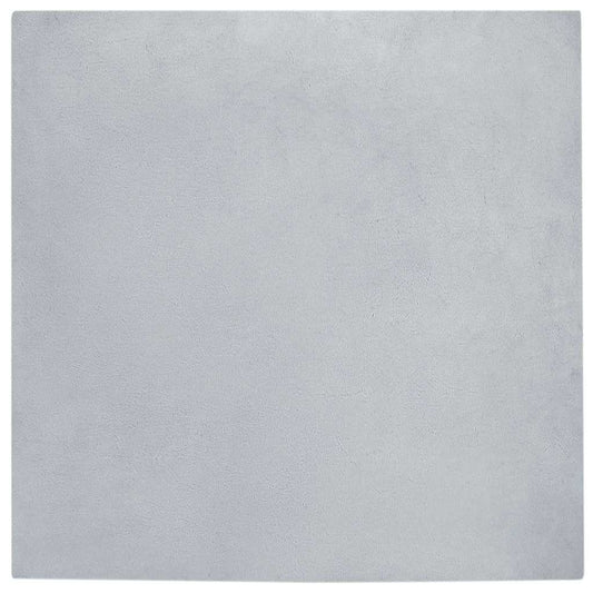 vidaXL Anti-Slip Faux Rabbit Fur Rug OLITE Grey 200 x 200 cm Polyester