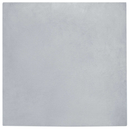 vidaXL Anti-Slip Faux Rabbit Fur Rug OLITE Grey 200 x 200 cm Polyester