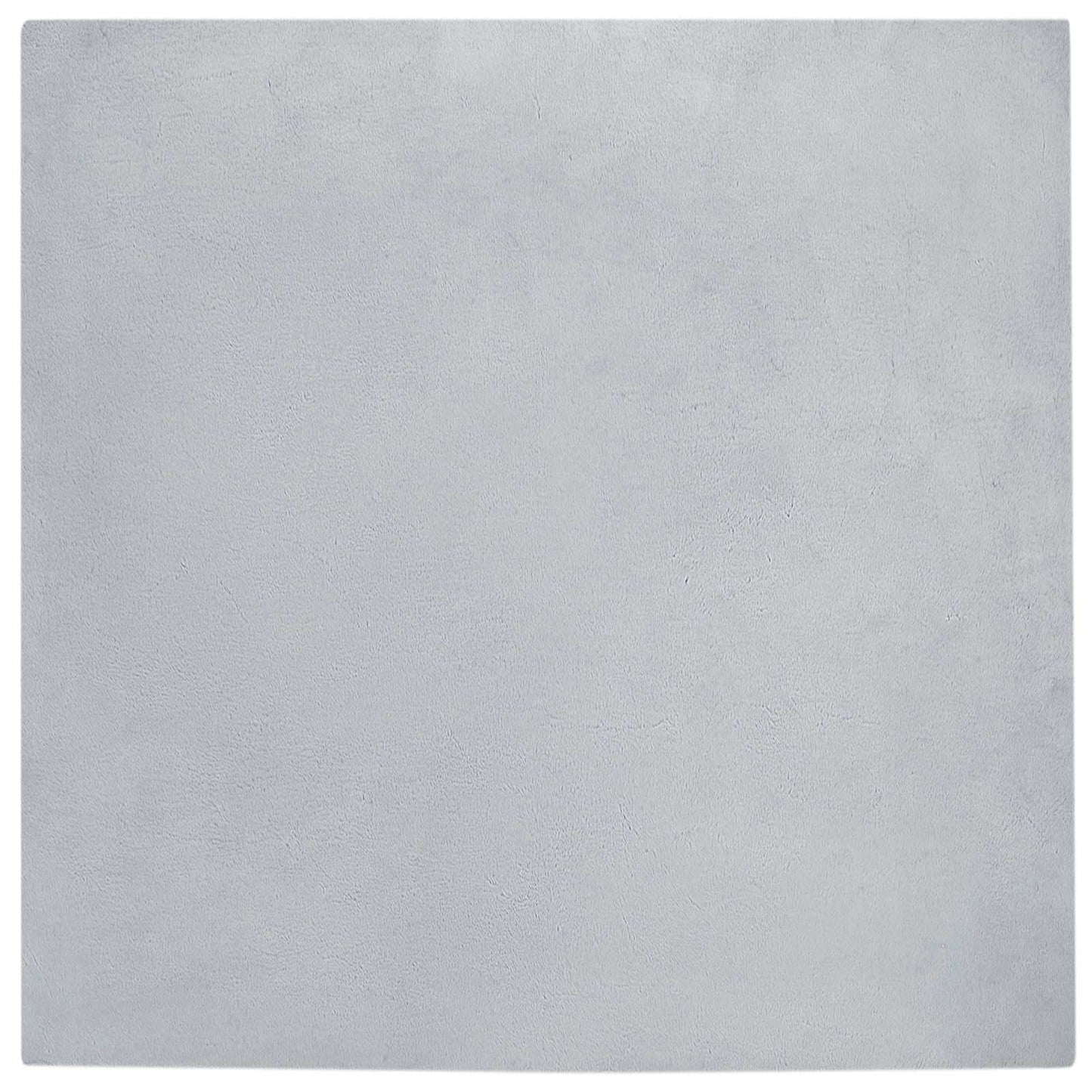vidaXL Anti-Slip Faux Rabbit Fur Rug OLITE Grey 240 x 240 cm Polyester