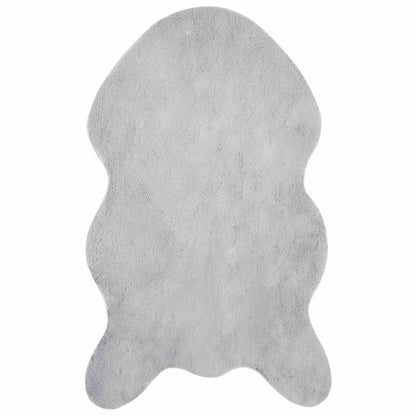 vidaXL Anti-Slip Faux Rabbit Fur Rug OLITE Grey 50 x 80 cm Polyester