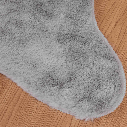vidaXL Anti-Slip Faux Rabbit Fur Rug OLITE Grey 60 x 90 cm Polyester