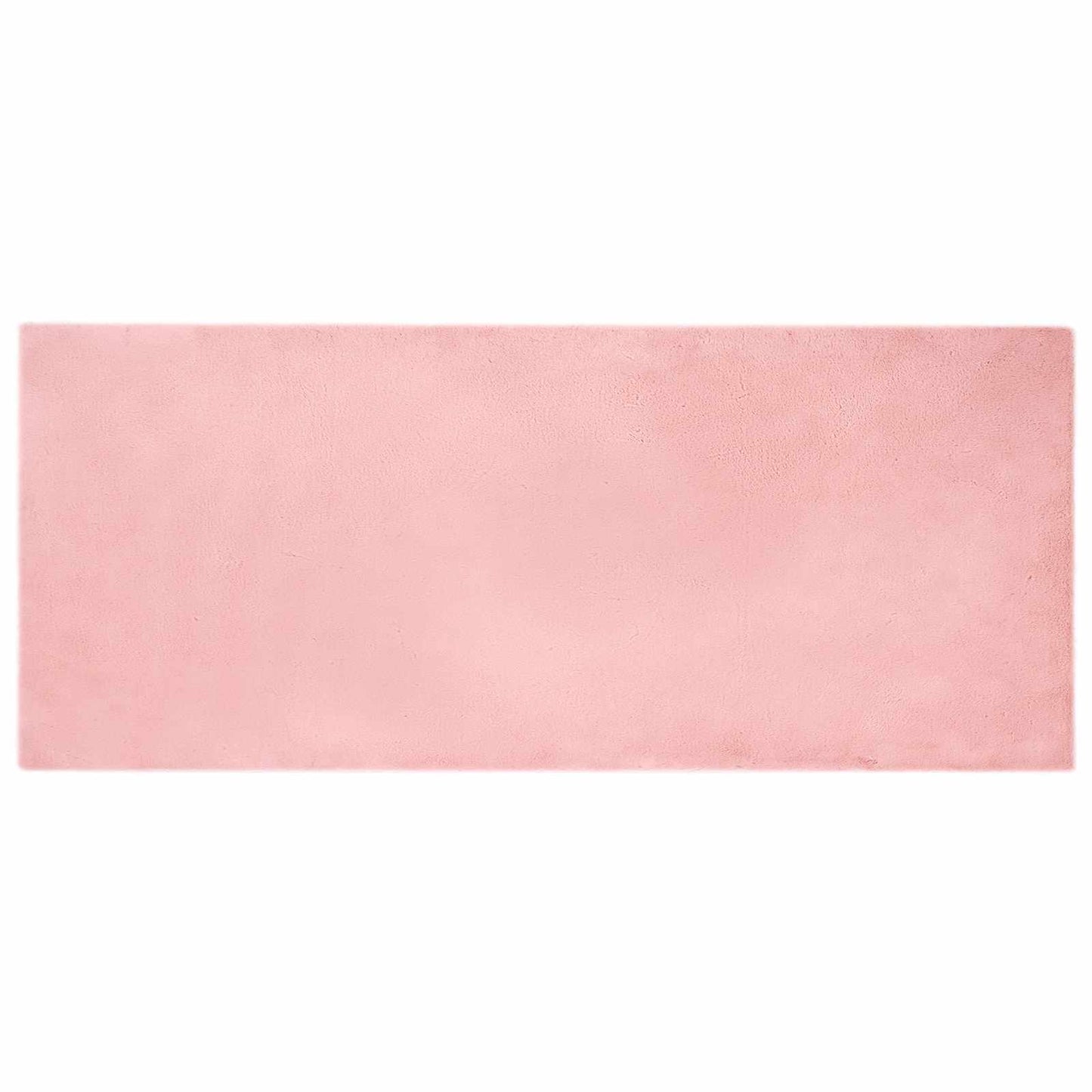 vidaXL Anti-Slip Faux Rabbit Fur Rug OLITE Pink 80 x 200 cm Polyester