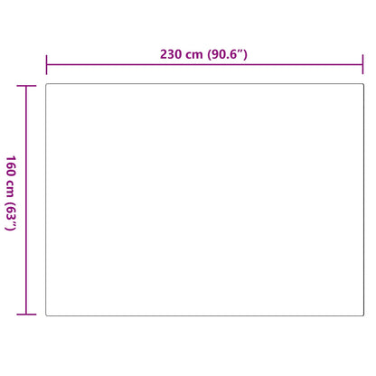 vidaXL Anti-Slip Faux Rabbit Fur Rug OLITE Pink 160 x 230 cm Polyester