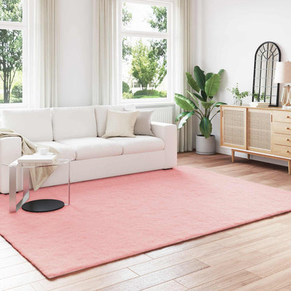 vidaXL Anti-Slip Faux Rabbit Fur Rug OLITE Pink 240 x 340 cm Polyester