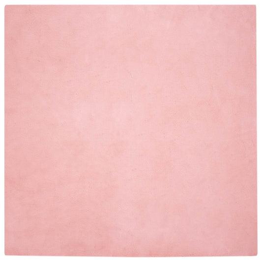 vidaXL Anti-Slip Faux Rabbit Fur Rug OLITE Pink 120 x 120 cm Polyester