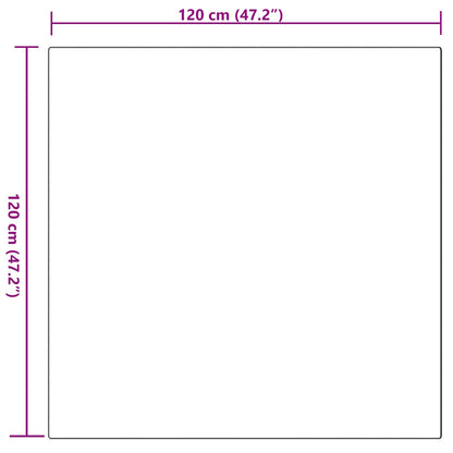vidaXL Anti-Slip Faux Rabbit Fur Rug OLITE Pink 120 x 120 cm Polyester