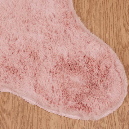 vidaXL Anti-Slip Faux Rabbit Fur Rug OLITE Pink 80 x 120 cm Polyester