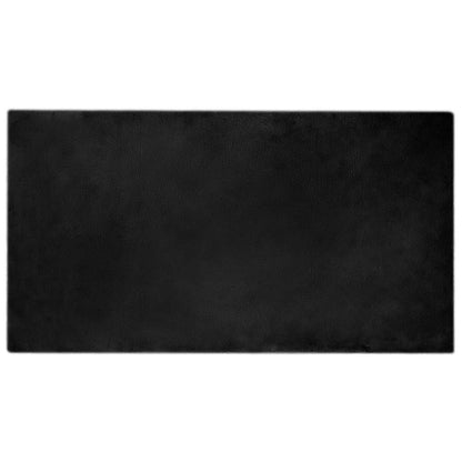 vidaXL Anti-Slip Faux Rabbit Fur Rug OLITE Black 60 x 110 cm Polyester