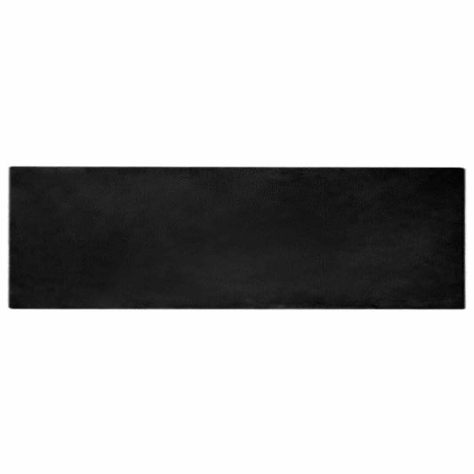vidaXL Anti-Slip Faux Rabbit Fur Rug OLITE Black 80 x 250 cm Polyester