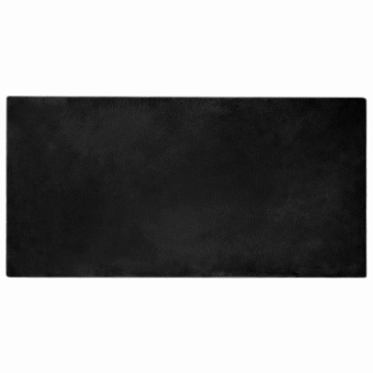 vidaXL Anti-Slip Faux Rabbit Fur Rug OLITE Black 100 x 200 cm