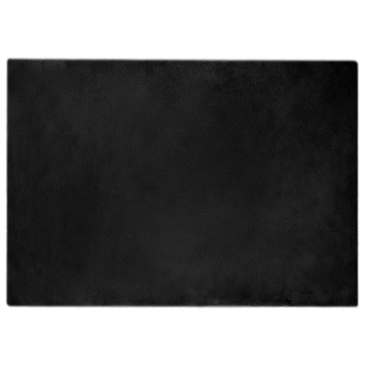 vidaXL Anti-Slip Faux Rabbit Fur Rug OLITE Black 160 x 230 cm