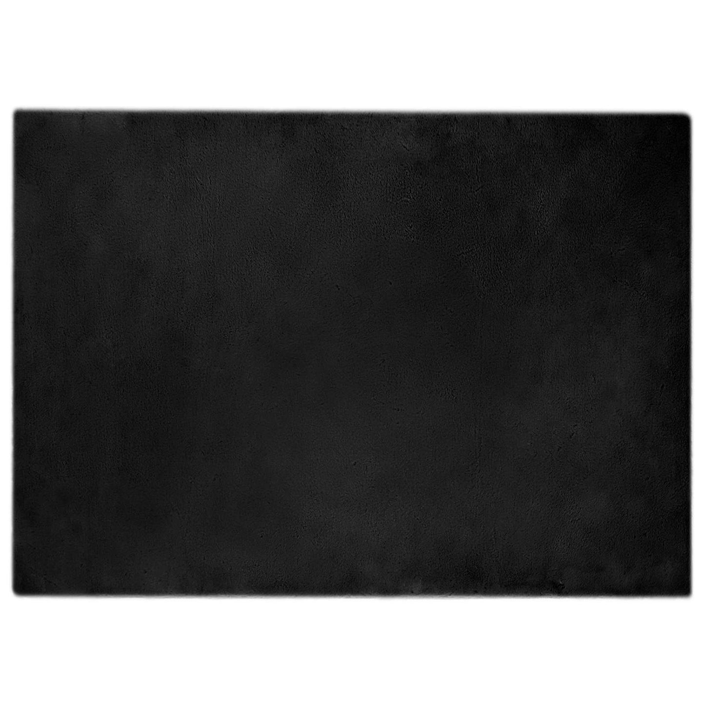 vidaXL Anti-Slip Faux Rabbit Fur Rug OLITE Black 240 x 340 cm
