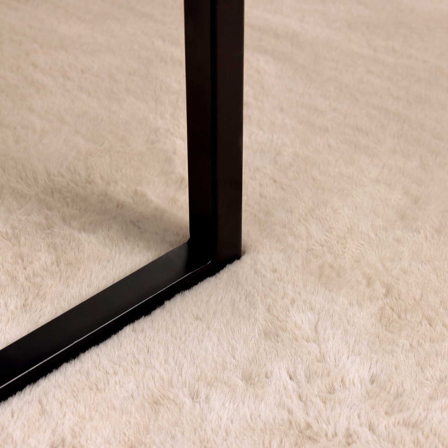 vidaXL Anti-Slip Faux Rabbit Fur Rug OLITE Taupe 60 x 110 cm Polyester