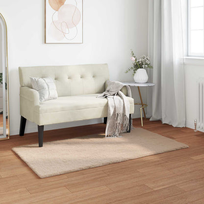 vidaXL Anti-Slip Faux Rabbit Fur Rug OLITE Taupe 60 x 110 cm Polyester
