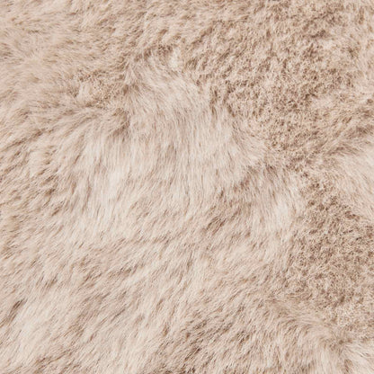 vidaXL Anti-Slip Faux Rabbit Fur Rug OLITE Taupe 60 x 110 cm Polyester
