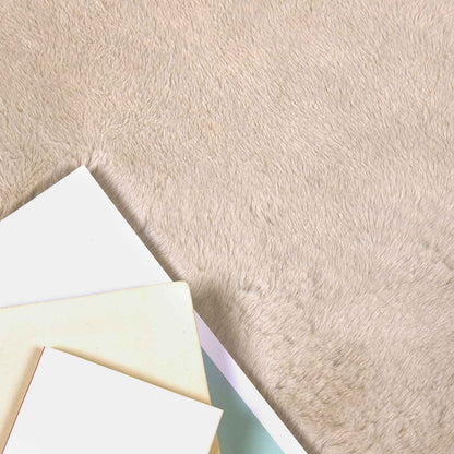 vidaXL Anti-Slip Faux Rabbit Fur Rug OLITE Taupe 60 x 110 cm Polyester
