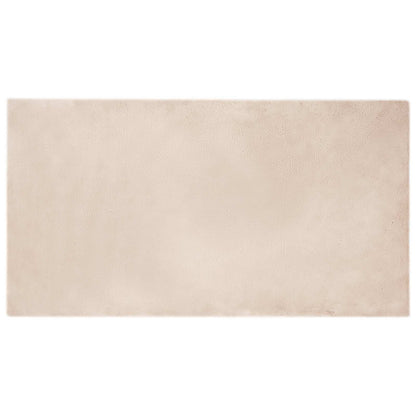 vidaXL Anti-Slip Faux Rabbit Fur Rug OLITE Taupe 60 x 110 cm Polyester