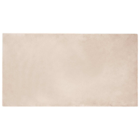 vidaXL Anti-Slip Faux Rabbit Fur Rug OLITE Taupe 60 x 110 cm Polyester