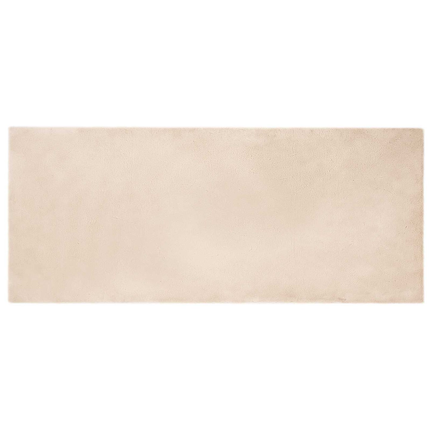 vidaXL Anti-Slip Faux Rabbit Fur Rug OLITE Taupe 80 x 200 cm Polyester