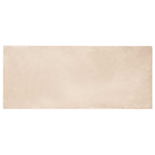 vidaXL Anti-Slip Faux Rabbit Fur Rug OLITE Taupe 80 x 200 cm Polyester