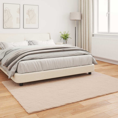 vidaXL Anti-Slip Faux Rabbit Fur Rug OLITE Taupe 140 x 200 cm