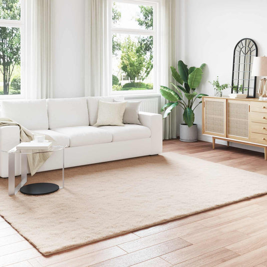 vidaXL Anti-Slip Faux Rabbit Fur Rug OLITE Taupe 240 x 340 cm