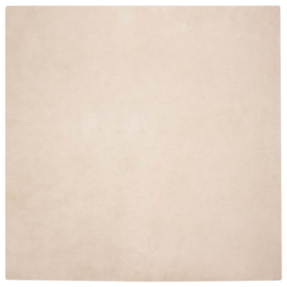 vidaXL Anti-Slip Faux Rabbit Fur Rug OLITE Taupe 120 x 120 cm