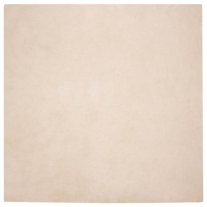 vidaXL Anti-Slip Faux Rabbit Fur Rug OLITE Taupe 240 x 240 cm