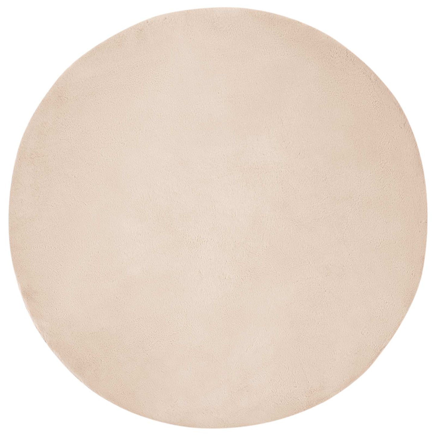 vidaXL Anti-Slip Faux Rabbit Fur Rug OLITE Taupe Ø 100 cm Polyester
