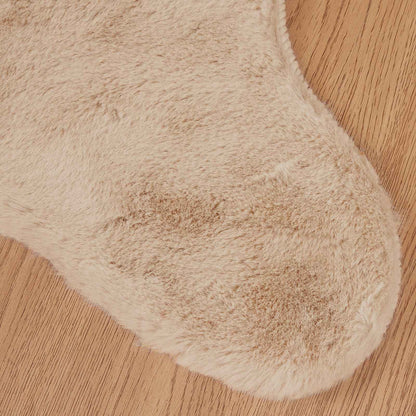 vidaXL Anti-Slip Faux Rabbit Fur Rug OLITE Taupe 50 x 80 cm Polyester