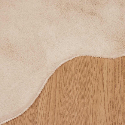 vidaXL Anti-Slip Faux Rabbit Fur Rug OLITE Taupe 50 x 80 cm Polyester