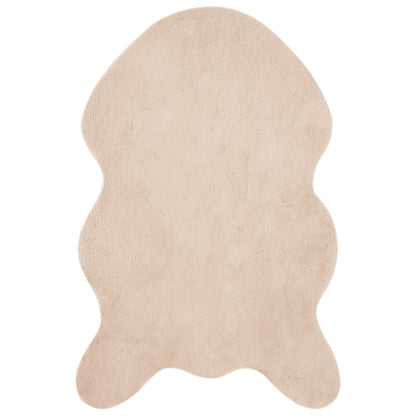 vidaXL Anti-Slip Faux Rabbit Fur Rug OLITE Taupe 50 x 80 cm Polyester