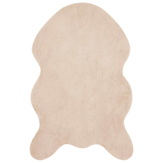 vidaXL Anti-Slip Faux Rabbit Fur Rug OLITE Taupe 60 x 90 cm Polyester