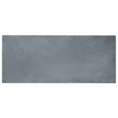 vidaXL Anti-Slip Faux Rabbit Fur Rug OLITE Anthracite 80 x 200 cm