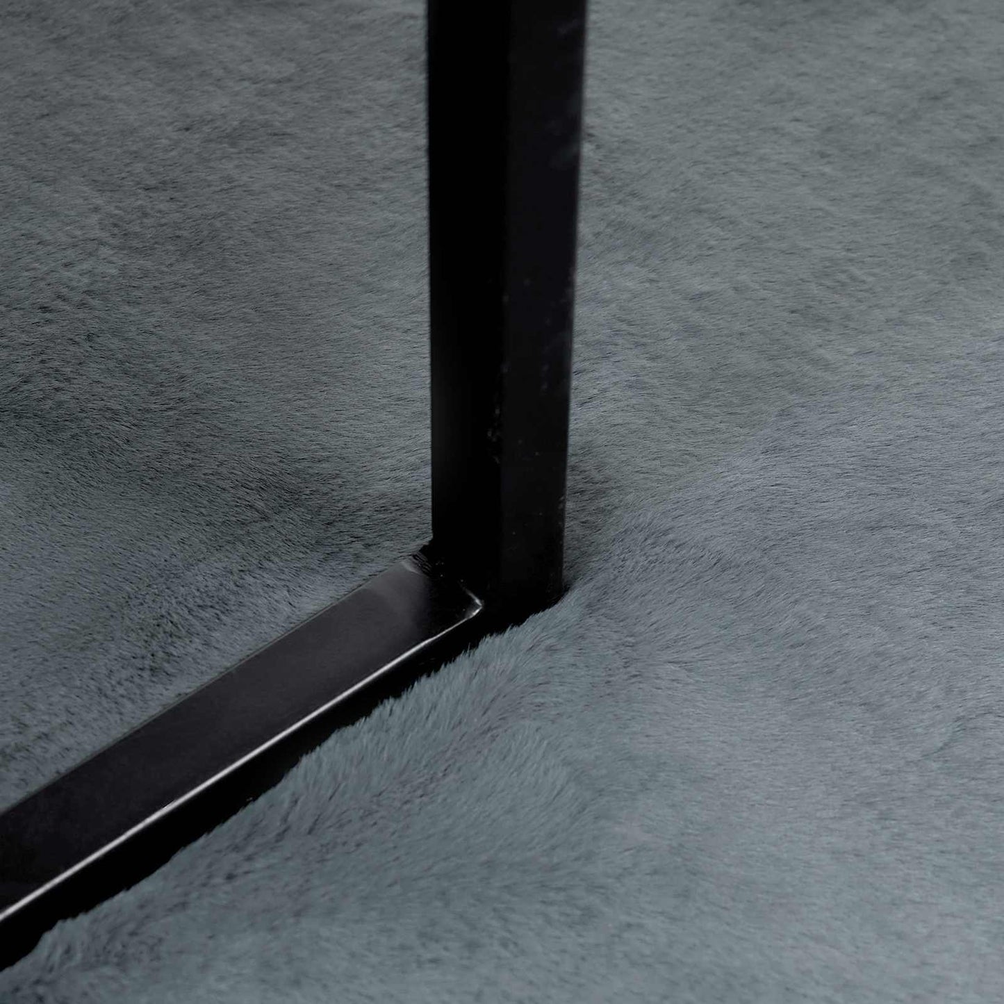 vidaXL Anti-Slip Faux Rabbit Fur Rug OLITE Anthracite 80 x 250 cm