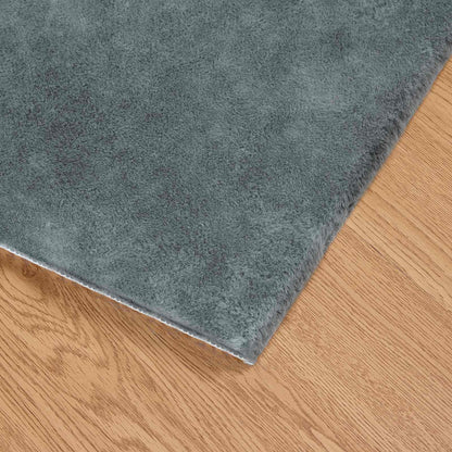 vidaXL Anti-Slip Faux Rabbit Fur Rug OLITE Anthracite 80 x 250 cm